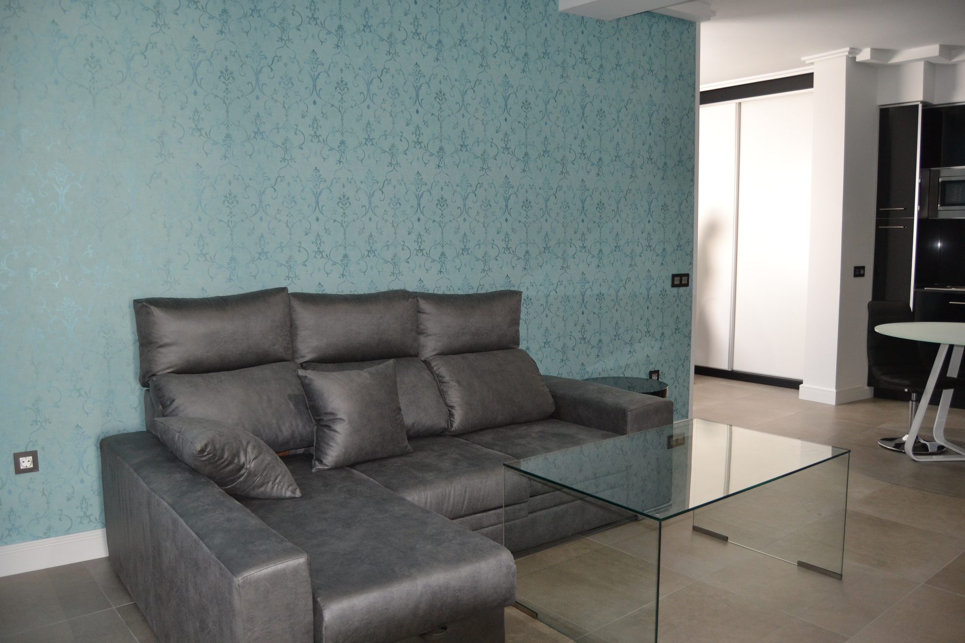 Apartamento Ático Deluxe con Terraza — salón de lujo